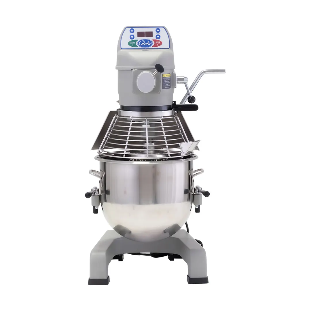Globe SP20 20 qt Planetary Countertop Mixer with Bowl Guard, 1/2 HP, 3-Speed, #12 Hub