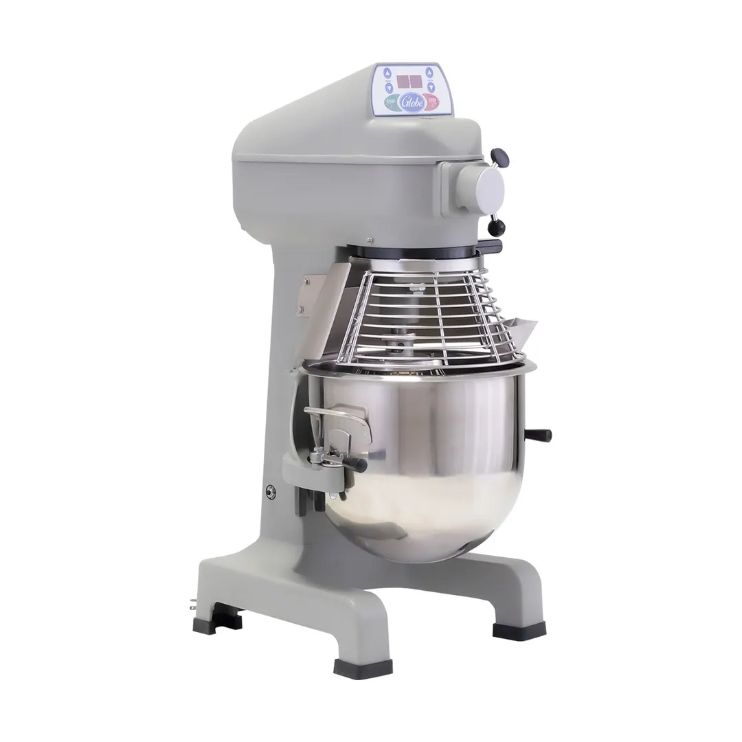 Globe SP20 20 qt Planetary Countertop Mixer with Bowl Guard, 1/2 HP, 3-Speed, #12 Hub