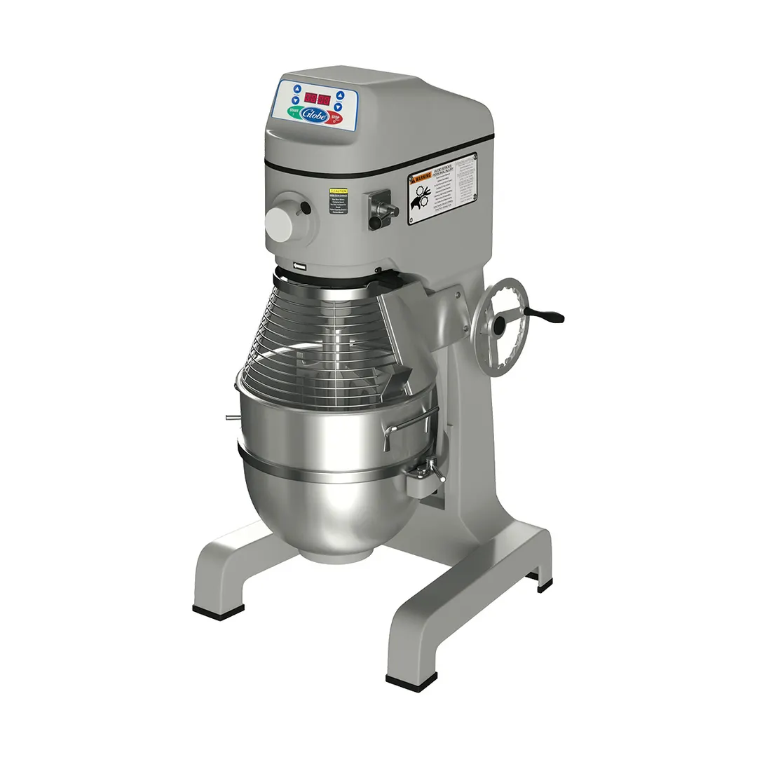 Globe SP40 40 qt Planetary Floor Mixer with Timer, 2 HP, 3-Speed, #12 Hub