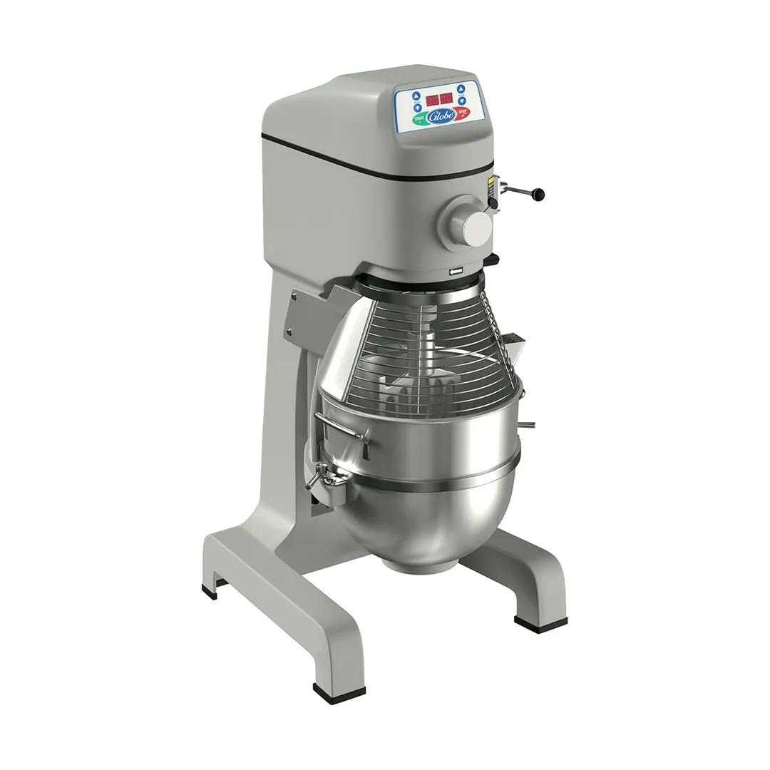 Globe SP60 60 qt Planetary Floor Mixer with Timer, 3 HP, 3-Speed, #12 Hub
