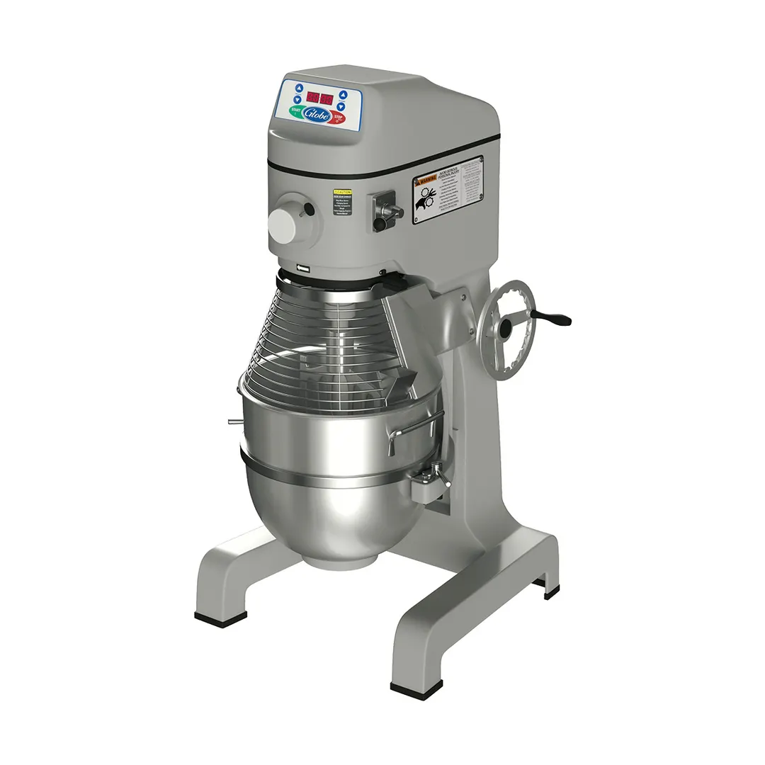 Globe SP60 60 qt Planetary Floor Mixer with Timer, 3 HP, 3-Speed, #12 Hub