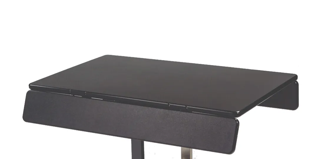 Lakeside 74410 Room Service Table, Rectangle, Tri-Fold, 40"W x 36"D x 31"H, Black Frame