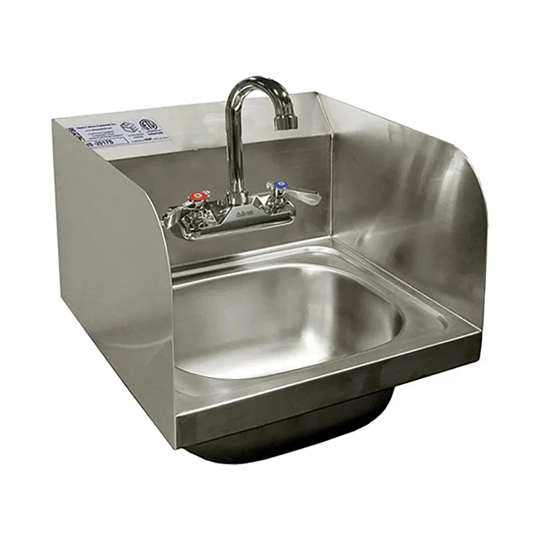 GSW USA HS-2017S 20" S.Steel 1 Compartment Hand Sink, 20-1/2"W x 17-1/2"D x 14-3/4"H
