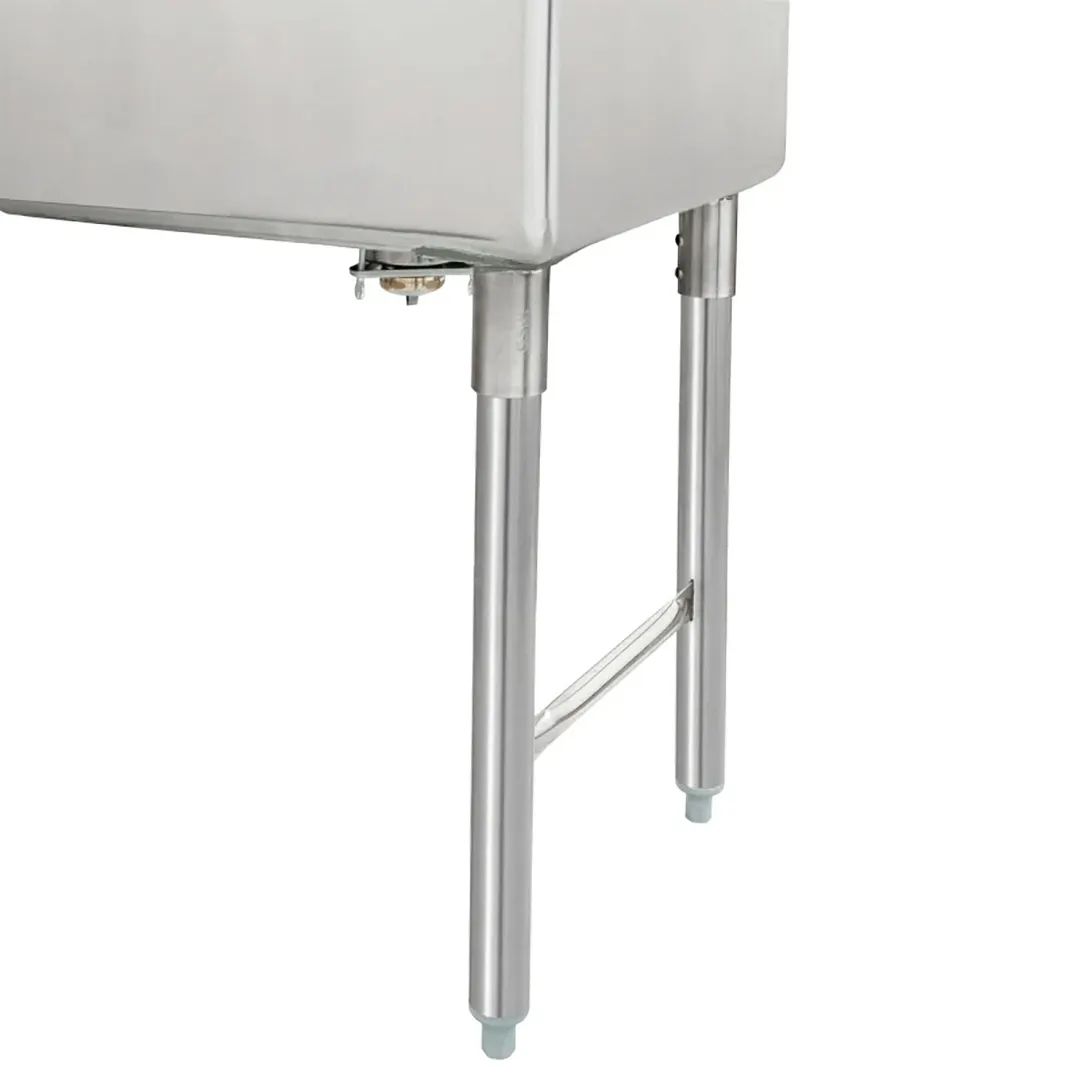 GSW USA SE18182L S.Steel 2 Compartment Sink with Left Drainboard, 57-1/4"W X 24"D X 45"H / 18 Gauge