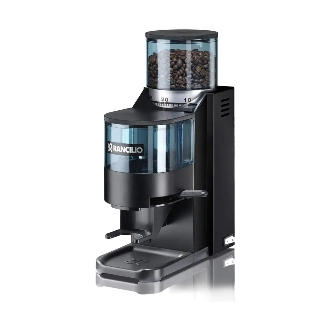 Rancilio ROCKY-SS-BL Black Doser Coffee Grinder with Doser for Espresso