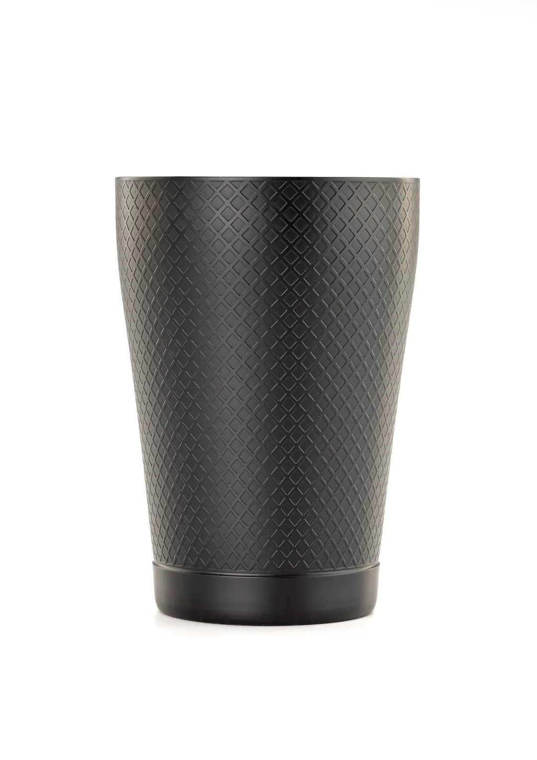 Mercer M37198MBK Barfly Black Out Shaker, 18 oz, 3½" Dia x 5" H, 18/8 Stainless Steel, Black - 2 Pc