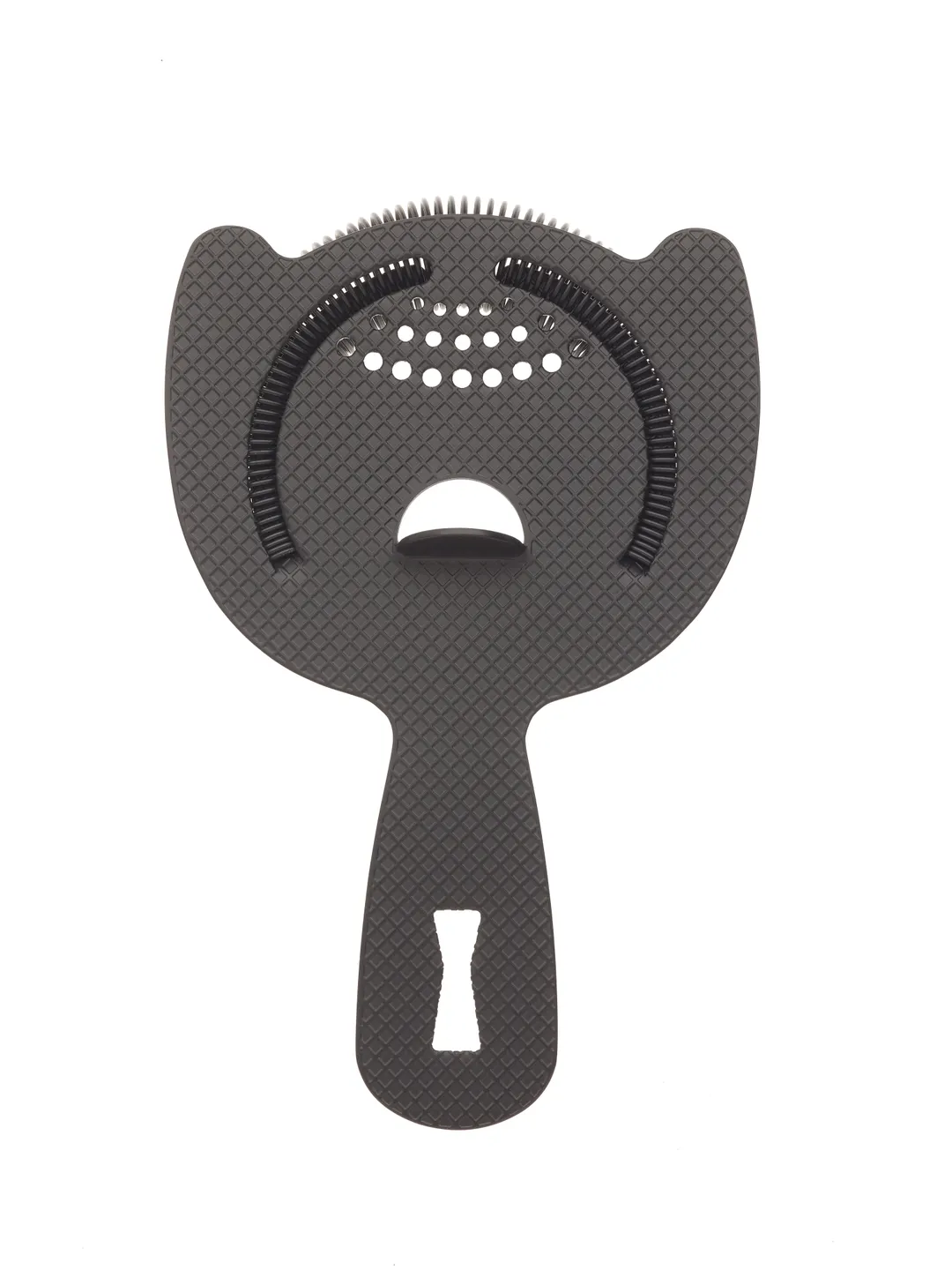 Mercer M37203MBK Spring Bar Strainer, 6" Length, 2‑Prong, Replaceable, Black, 18/8 Stainless Steel