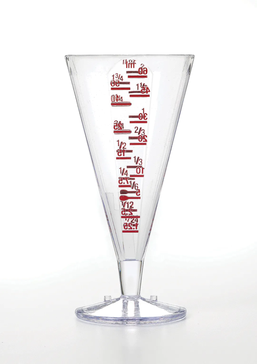 Mercer M37225 Difford's Easy Jigger – 2 oz (60 ml) Double‑Measure Bar Jigger, Plastic, Stainless Steel