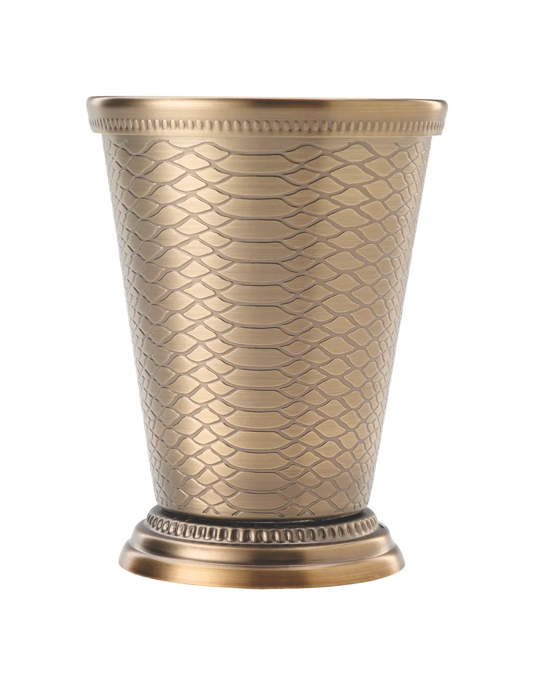 Mercer M37309SPTABR Venym™ Julep Cup 12 Oz (3½" Top Dia. x 4½" H) 18/8 Steel Core Brass Finish