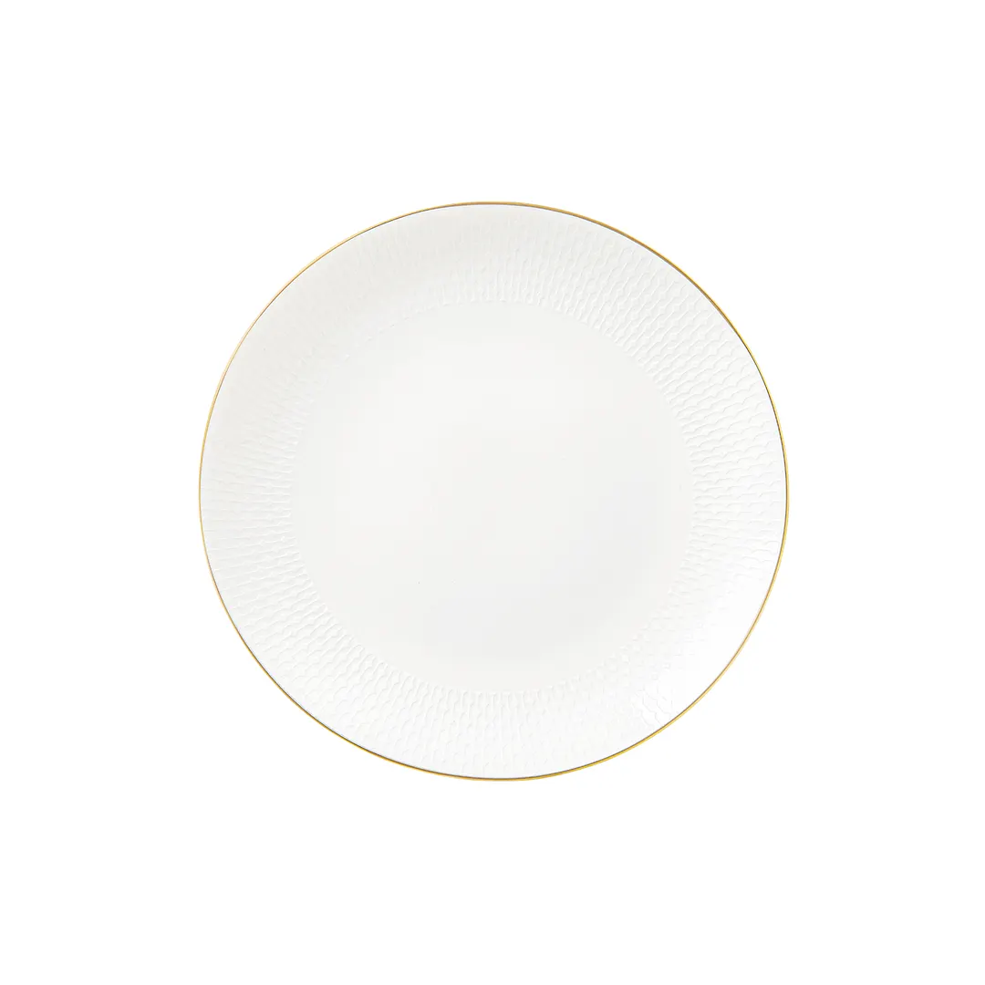 Steelite 82115AND0163 - Coupe Rim Round Bone China Plate, 8.25" Diameter, Diamond Pattern, 1 Dozen