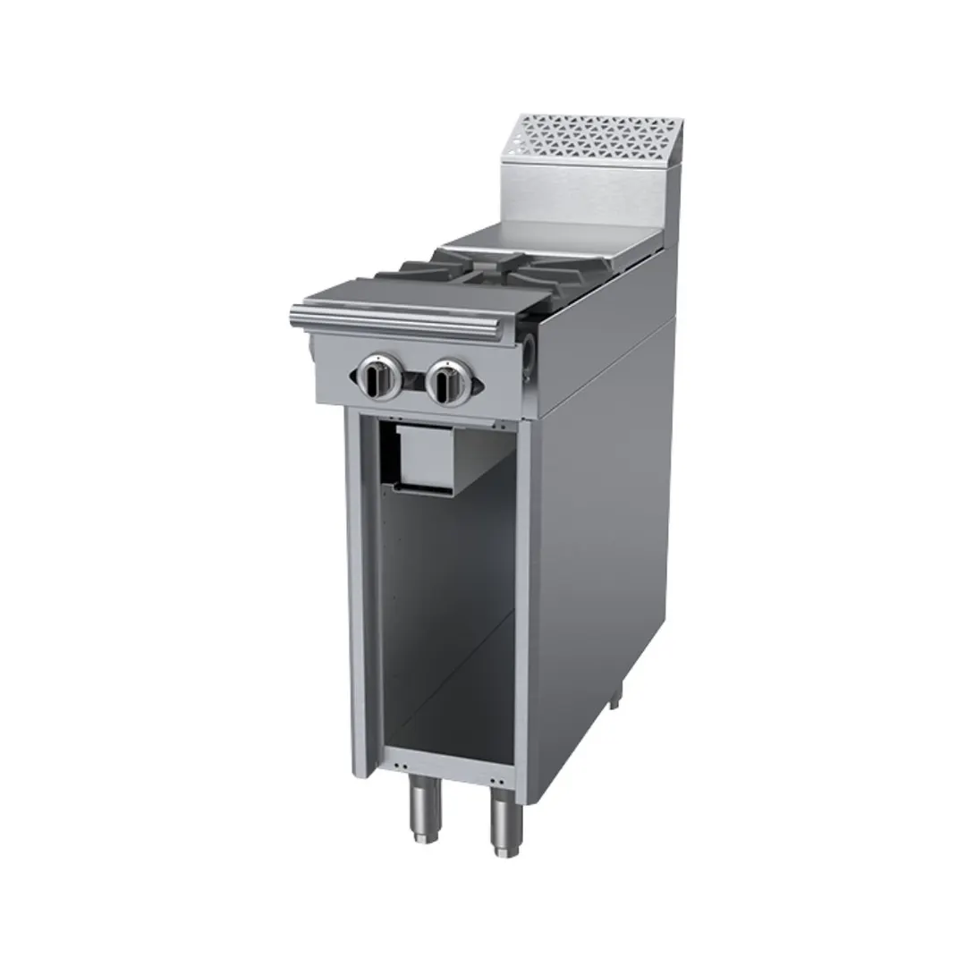 Garland US Range C12-15S 12" Gas Heavy Duty Range w/ (1) Open Burner, 12" Hot Top, Cabinet Base, 50.000 BTU