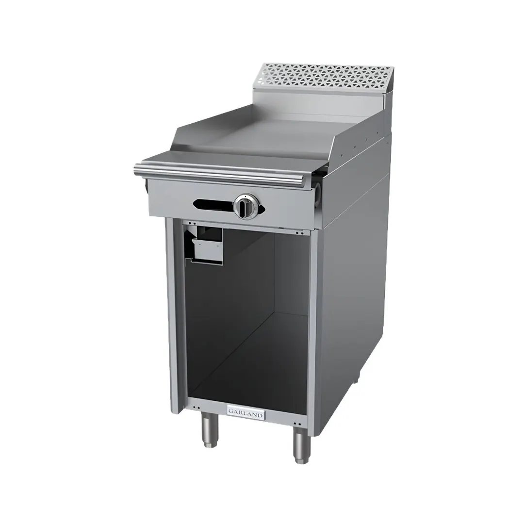 Garland US Range C18-1-1S Gas 18" Heavy Duty Range, 18" Full Griddle w/ Thermostatic Controls, Cabinet Base, 30.000 BTU 