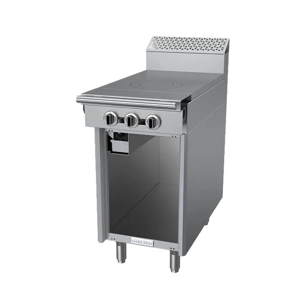 Garland US Range C18-10S 18" Gas Heavy Duty Range w/ (1) French Top, Cabinet Base, 37.500 BTU