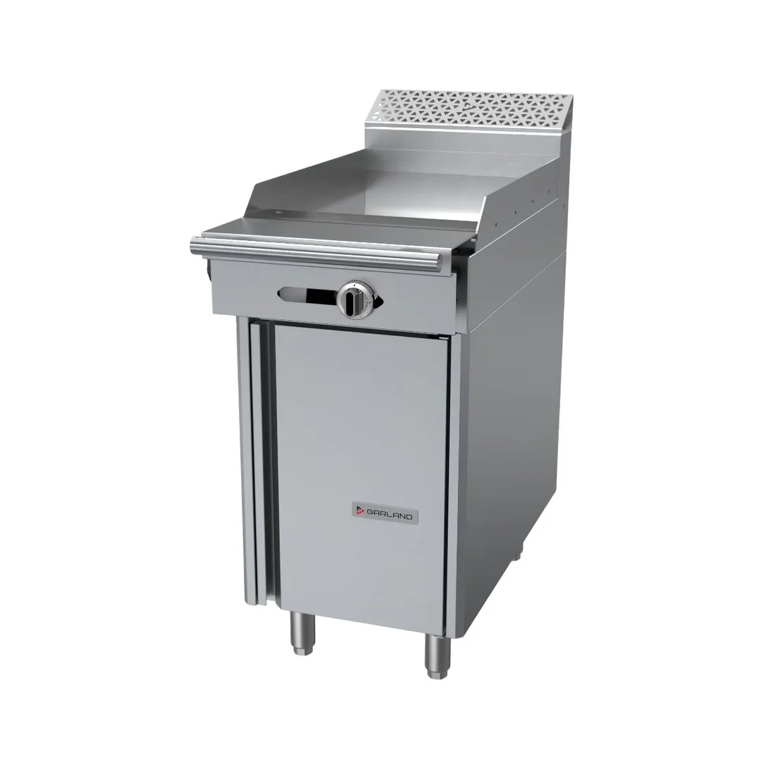 Garland US Range C18-1S 18" Gas Heavy Duty Range,18" Full Griddle w/ Manual Valve Controls, Cabinet Base,  30.000 BTU