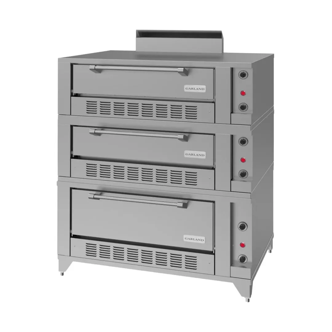 Garland US Range G2121-72 55" Triple Deck Gas Bake/Roast Oven with 7"/12" Interior Height, 6" Legs, 120.000 BTU