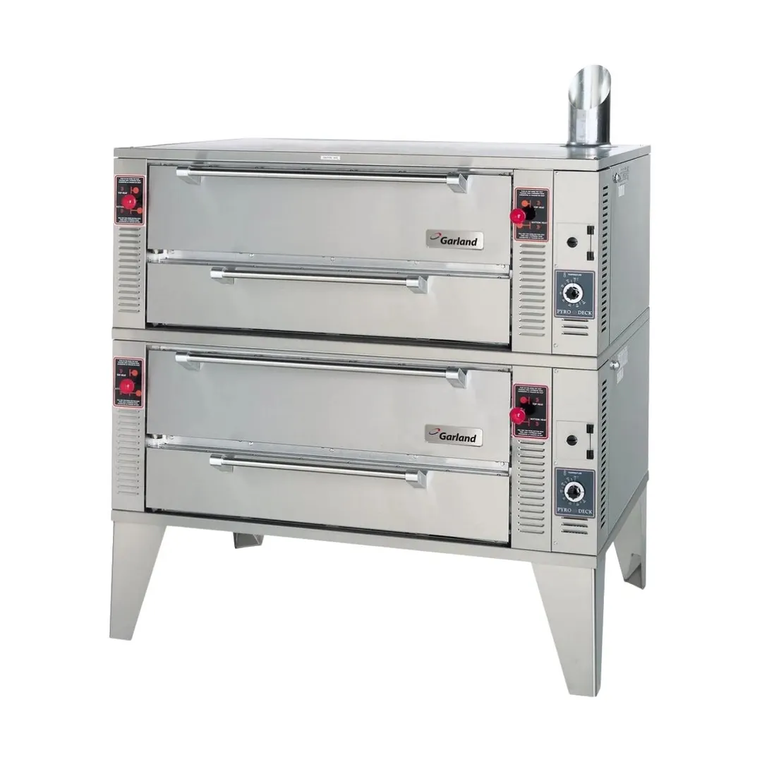 Garland US Range GPD-48-2 63" Double Deck Gas Pizza Oven with 48" Deck Width, 8" Height, 192.000 BTU