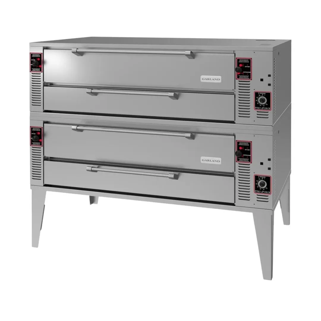 Garland US Range GPD-60-2 75" Double Deck Gas Pizza Oven with 60" Deck Width, 8" Height, 244.000 BTU