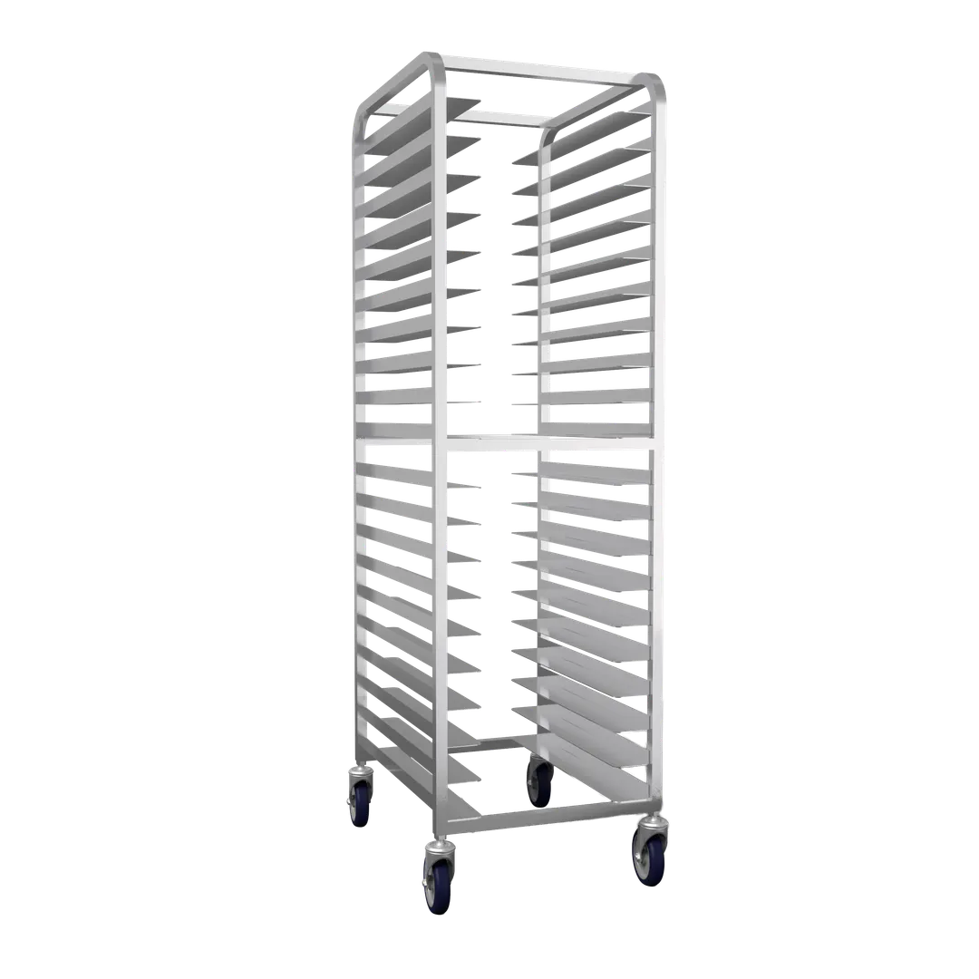 Winholt UARE-2018 20 Pan Universal Pan Rack w/ 5" Swivel Casters