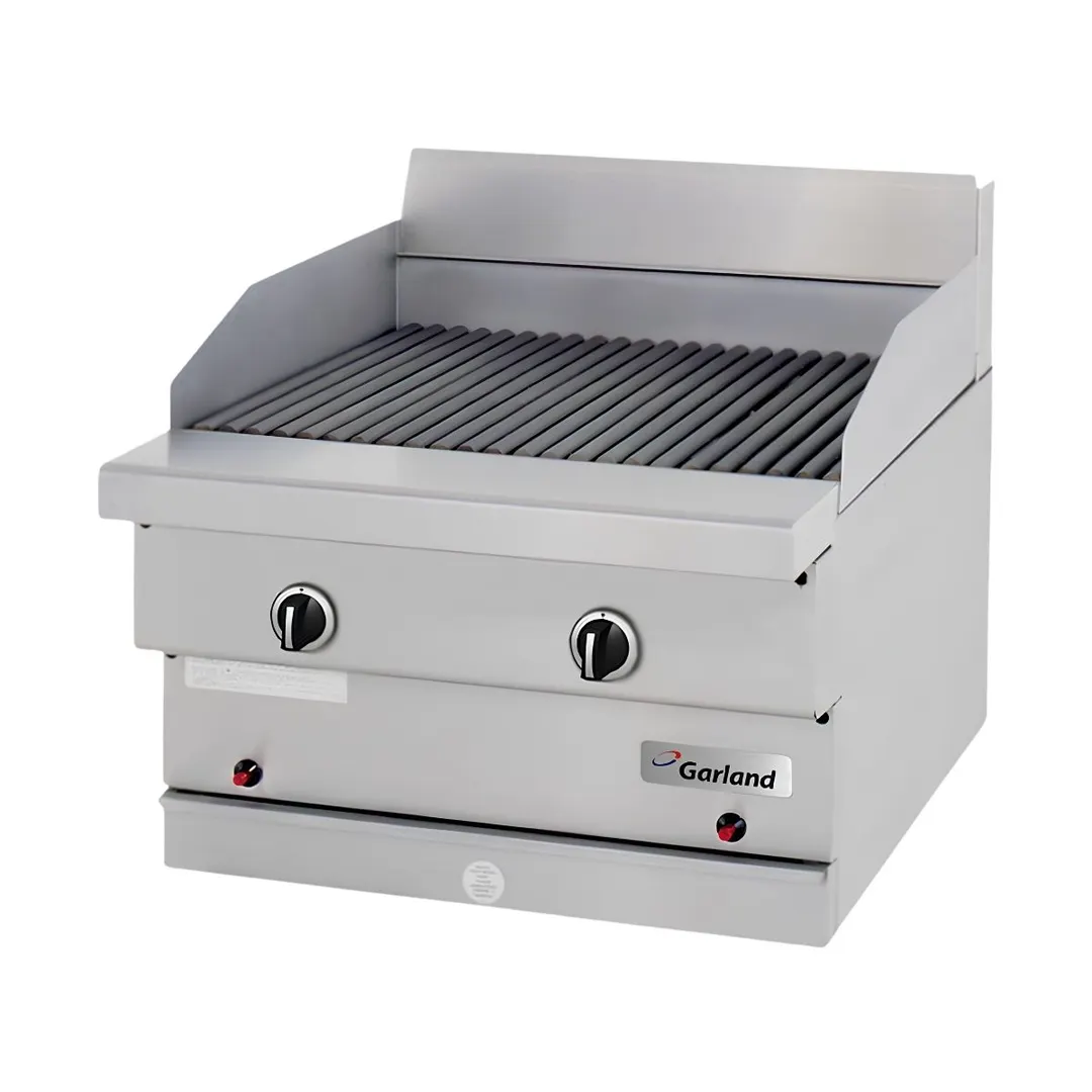 Garland US Range GF24-BRL 24" Countertop Gas Lava Rock Charbroiler w/ FF Protection, 60.000 BTU