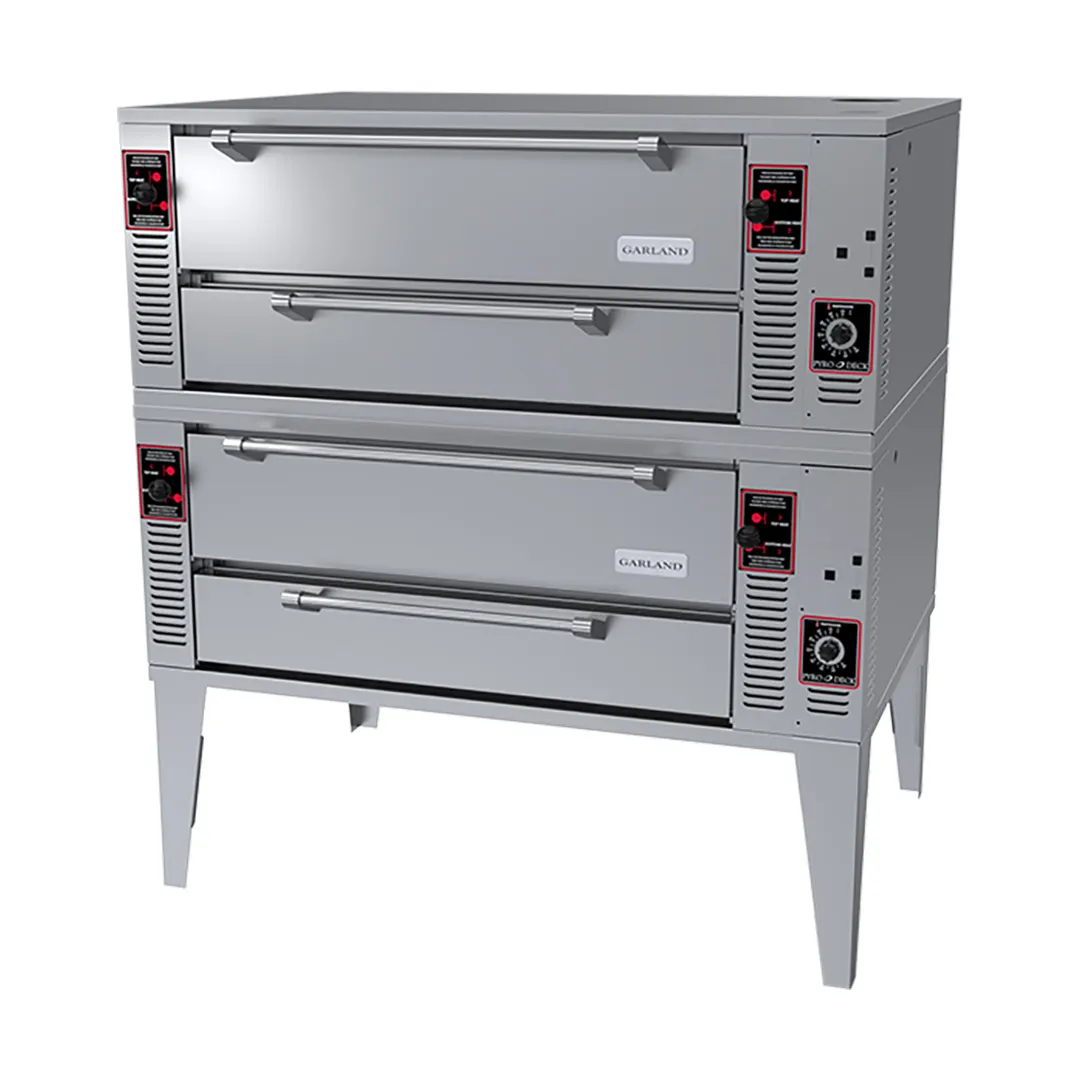 Garland US Range GPD-48-2 63" Double Deck Gas Pizza Oven with 48" Deck Width, 8" Height, 192.000 BTU
