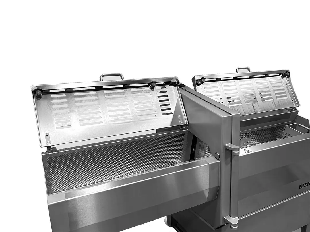 Bizerba KR2 16.5" Stainless Steel Meat Slicer, 220 Slices/min, Gear Drive, 208V 3‑Phase 18A, Washdown‑Ready