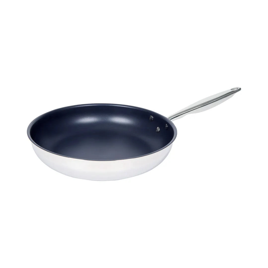 Winco TGFP-10PR - 10" Fry Pan 18" W x 10" D, Induction Ready, Non‑Stick Stainless Steel, PFAS‑Free
