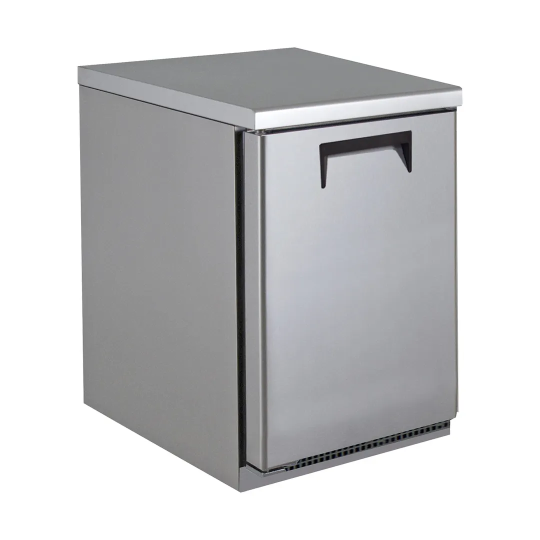 QualServ UCFZ332-SS11A 32" 1-Door Undercounter Freezer, Stainless Steel, 8 cu. ft., Auto-Defrost