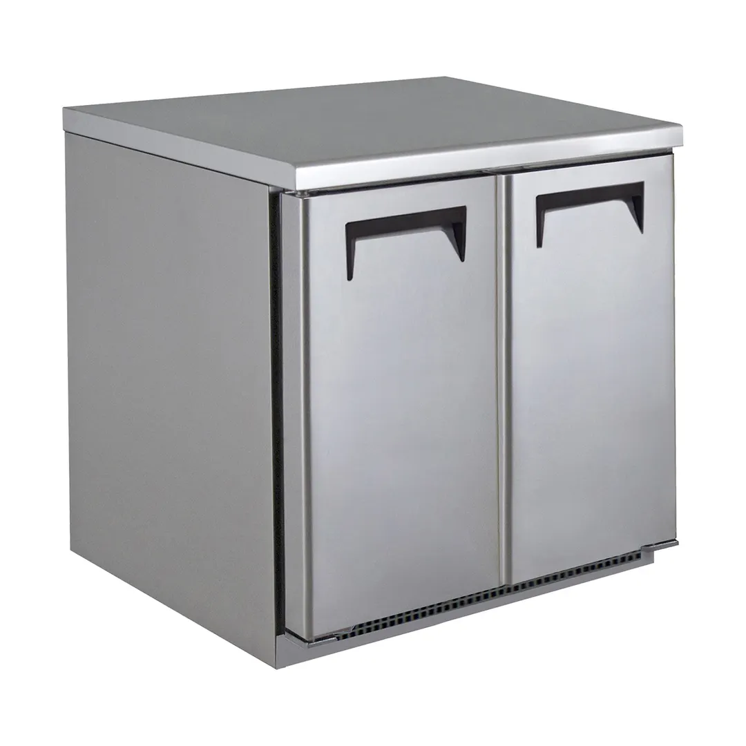 QualServ UCFZ336-SS61A 35" 2-Door Undercounter Freezer, Stainless Steel, 9.29 cu. ft., -13°F to 14°F