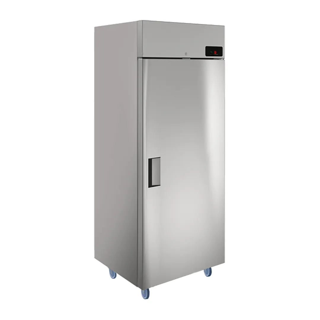 QualServ UCFZ427-SS01A 27" One Section Solid Door Reach-In Freezer, Top Mount, 23 cu. ft.