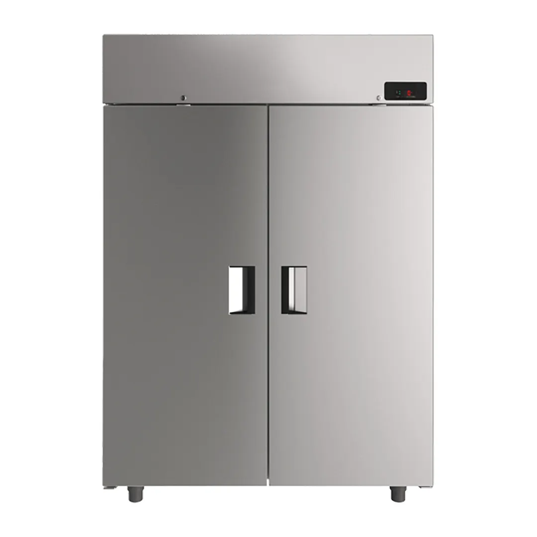 QualServ UCFZ455-SS71A 55" Two Section Reach In Freezer w/ 2 Solid Doors, Top Mount, 48 cu. ft.