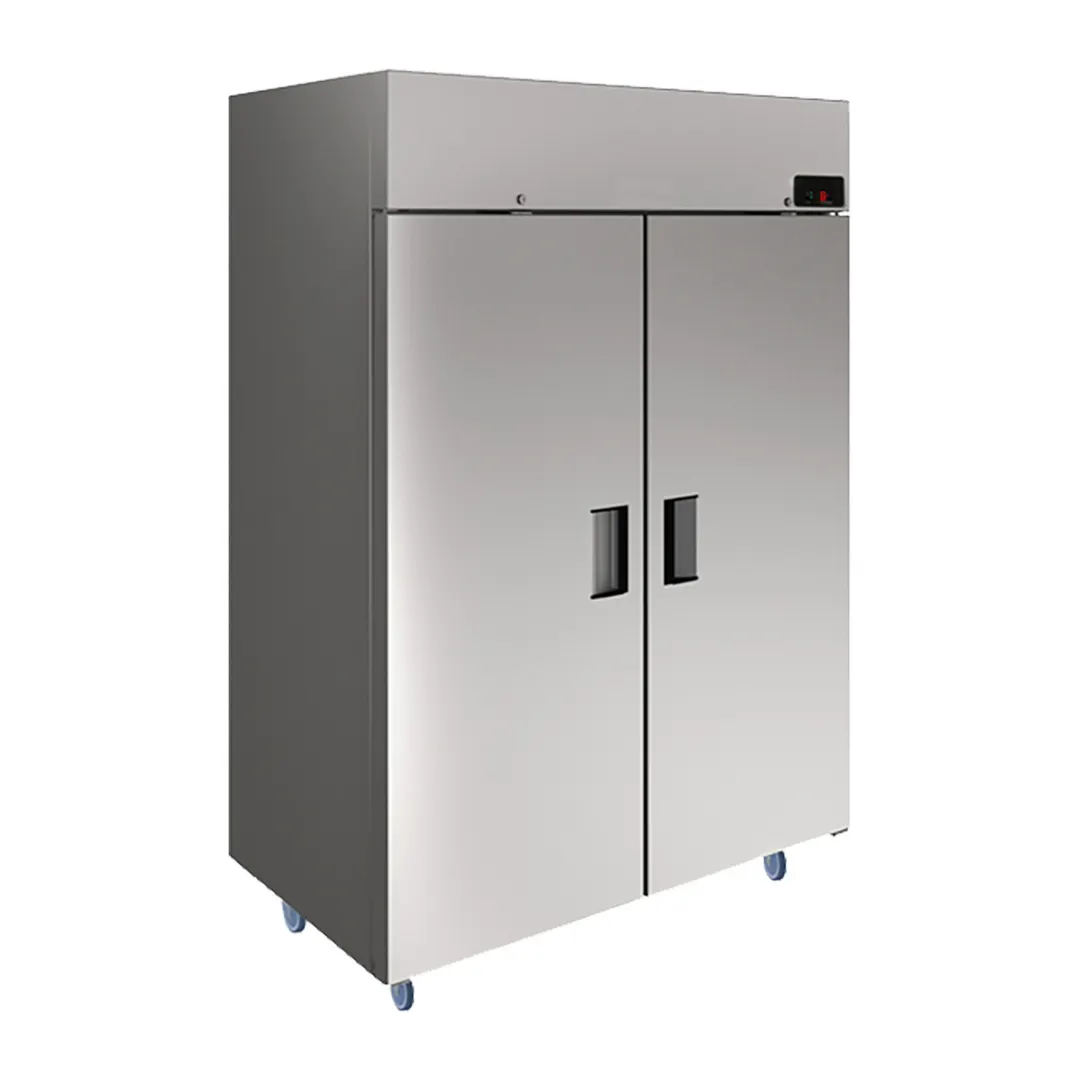 QualServ UCFZ455-SS71A 55" Two Section Reach In Freezer w/ 2 Solid Doors, Top Mount, 48 cu. ft.