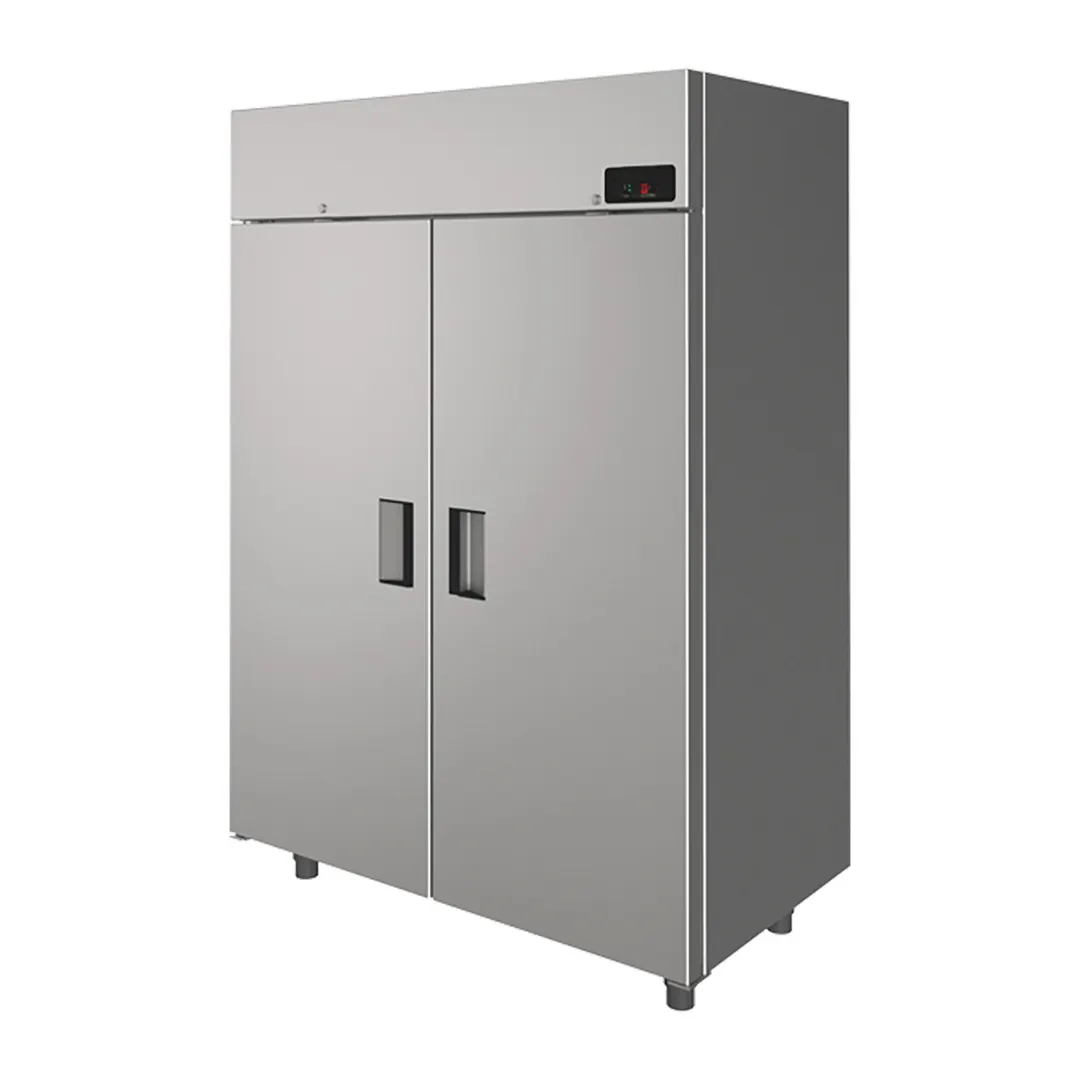 QualServ UCFZ455-SS71A 55" Two Section Reach In Freezer w/ 2 Solid Doors, Top Mount, 48 cu. ft.