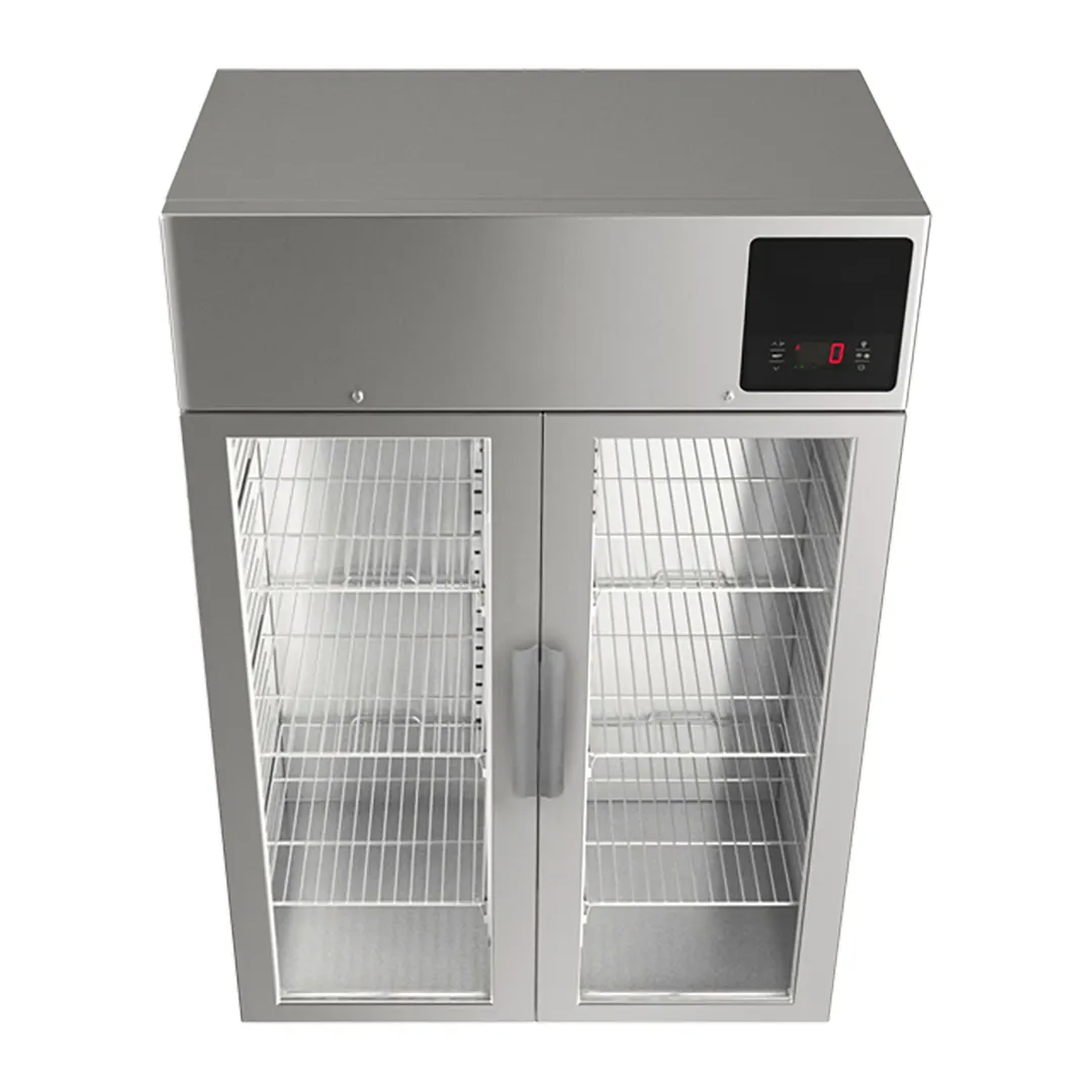 QualServ UCFZ553-SG71A 49" 2-Glass Door Reach-In Freezer, Top Mounted, 49 cu. ft., Stainless Steel