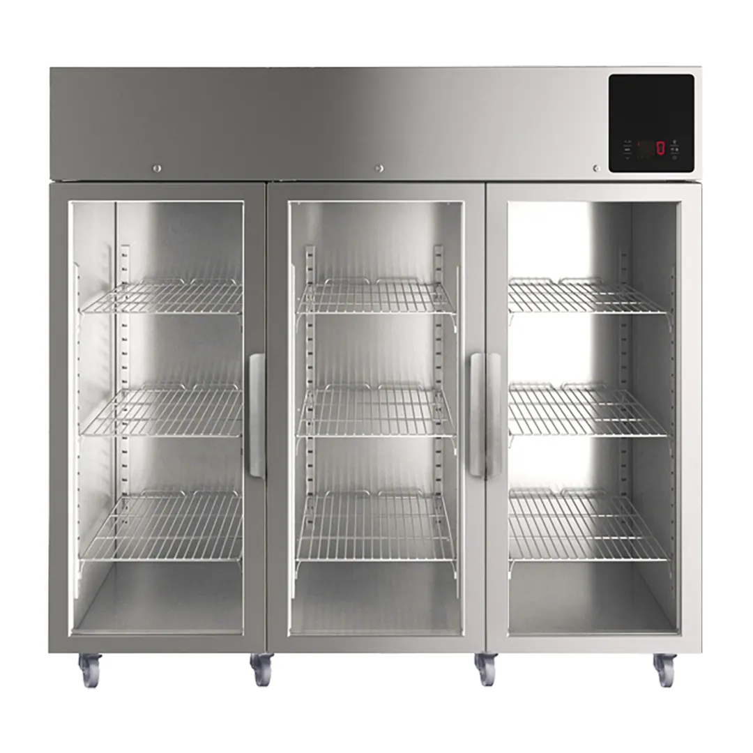 QualServ UCFZ585-SG71A 72" 3-Glass Door Reach-In Freezer, Top Mounted, 72 cu. ft.