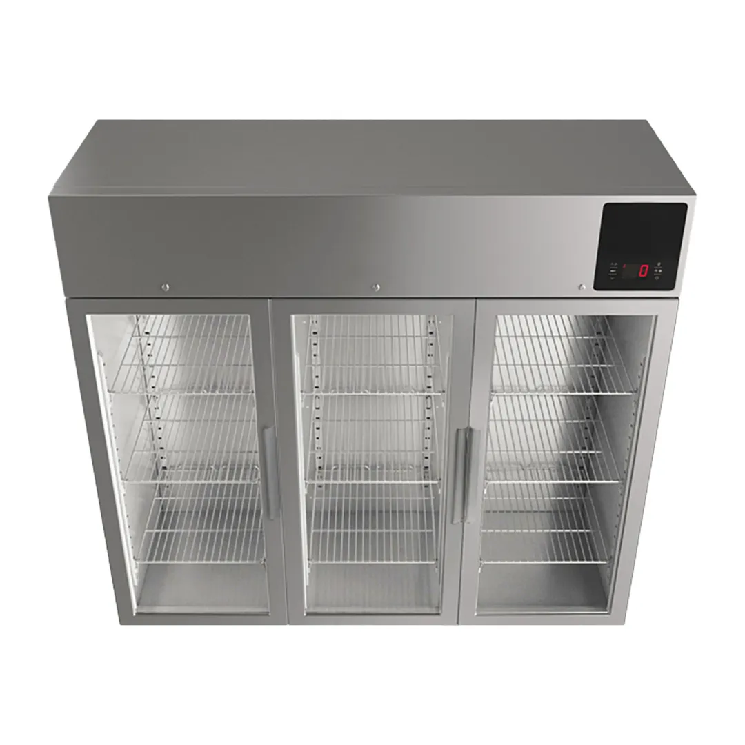QualServ UCFZ585-SG71A 72" 3-Glass Door Reach-In Freezer, Top Mounted, 72 cu. ft.