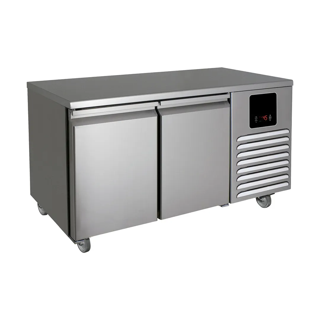 QualServ UCRE552-SS61A 48" 2-Solid Door Undercounter Fridge, Stainless Steel, Front-Breathing, 9.88 cu. ft.