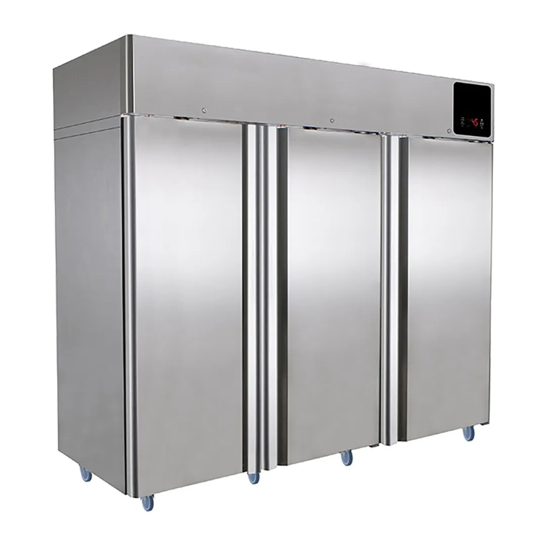 QualServ UCRE585-SS71A 85" Reach-In Refrigerator w/ 3 Solid Doors, Top Mount, Stainless Steel 74 cu. ft.