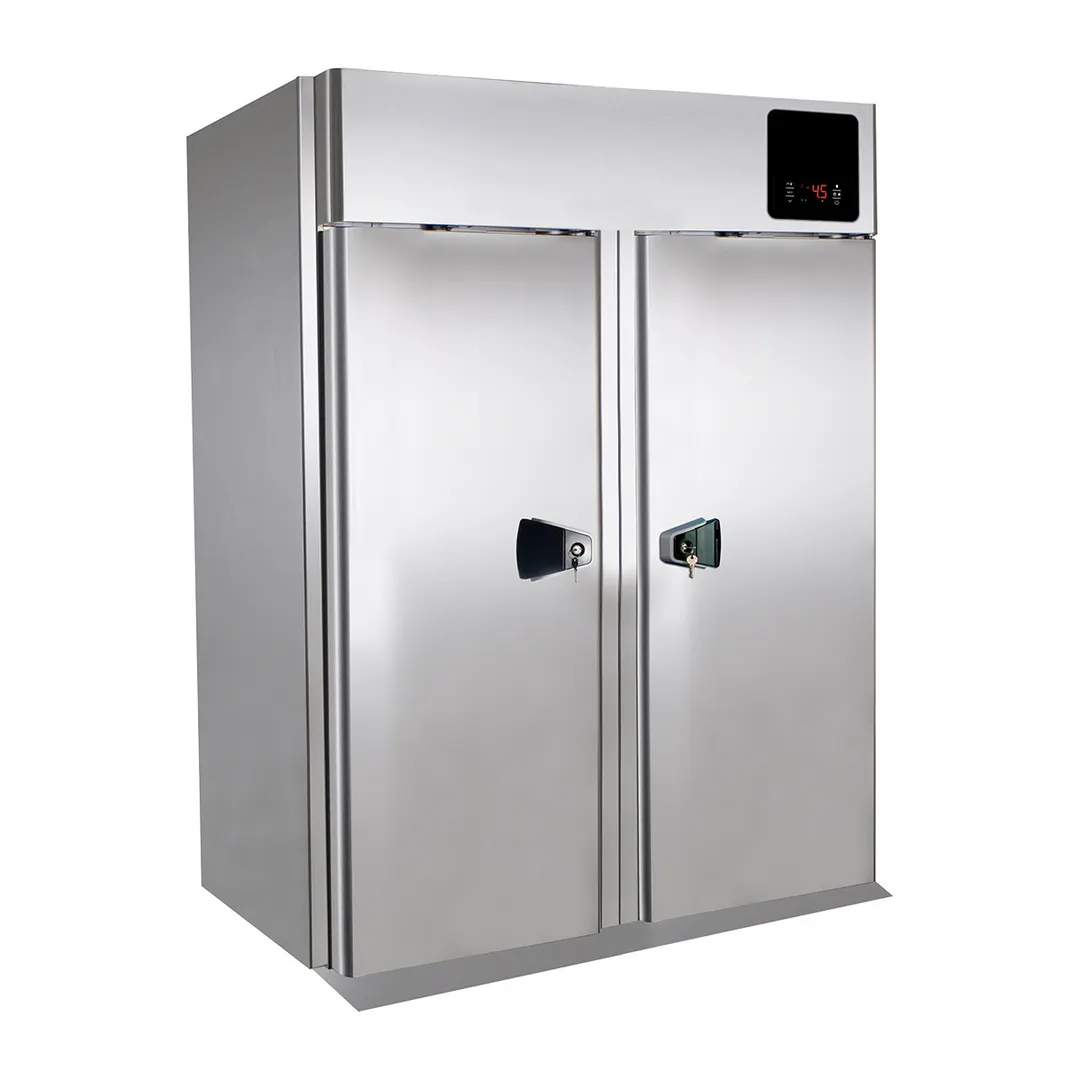 QualServ UCRE666-SS71A 66-7/8" 4-Solid Door Roll-In Refrigerator, 79 cu. ft., Top Mounted