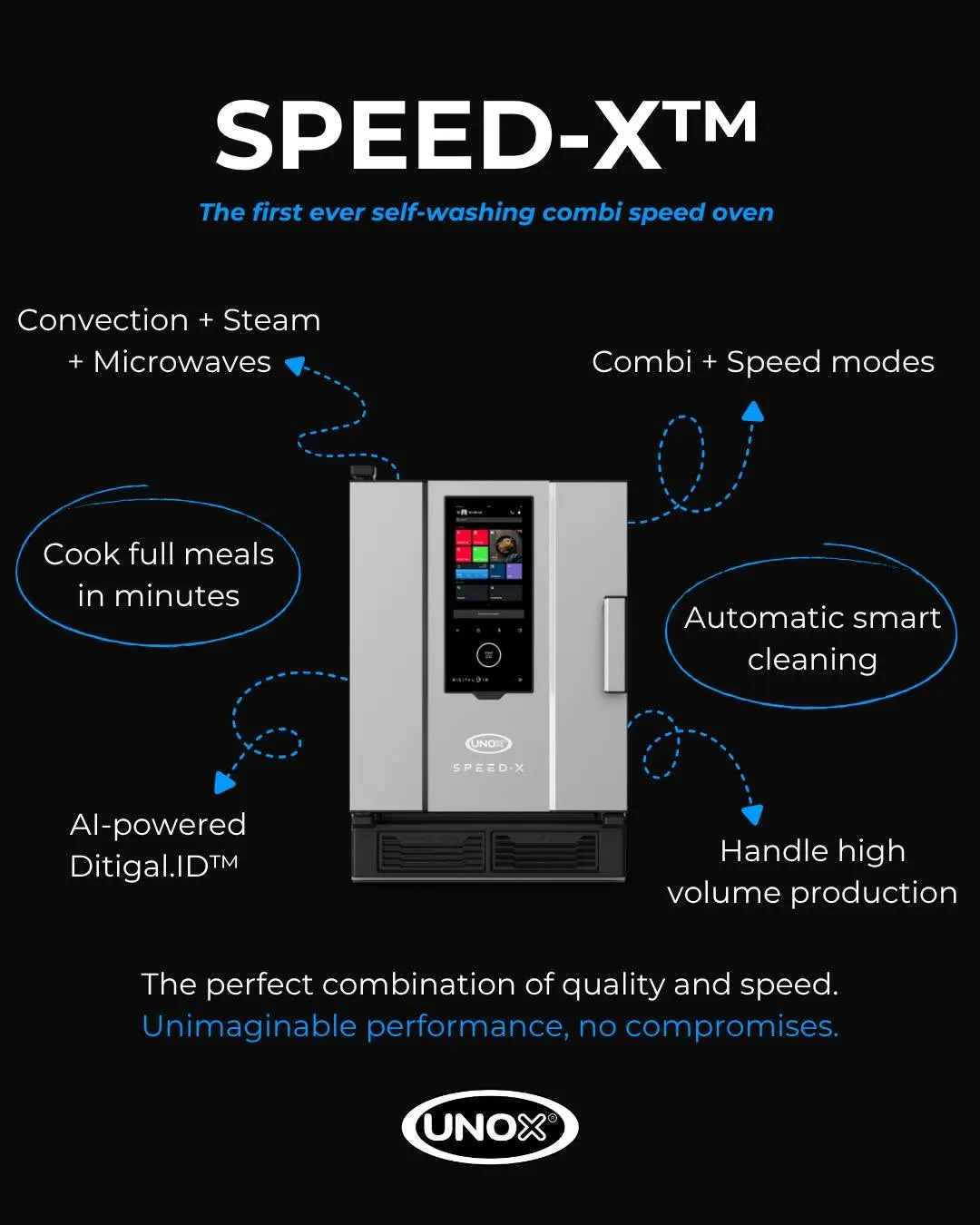 UNOX XAPA-0523-EXLS Electric Full Size 10 Pan Combi Oven w/ Programmable Controls, Steam Generator