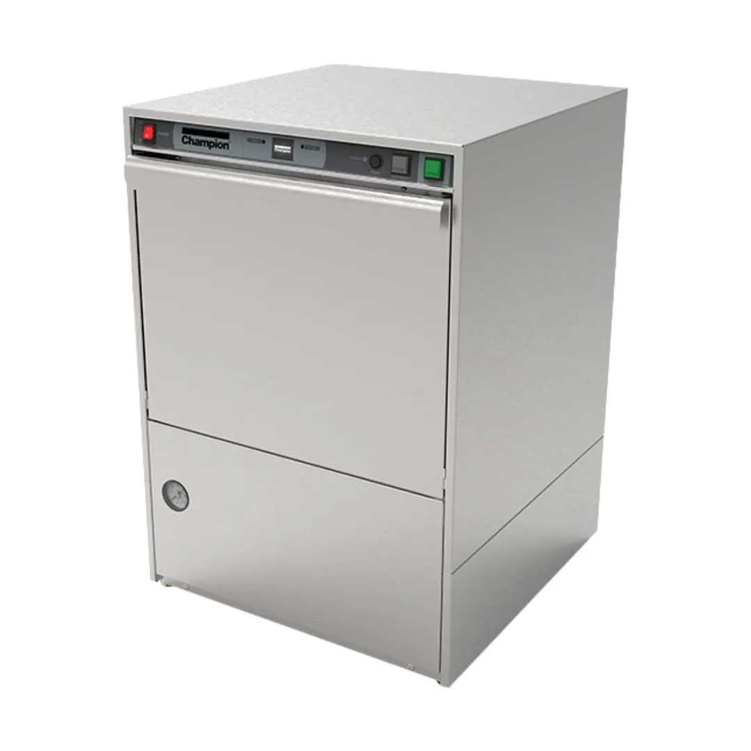 Champion UH 140B 24" Undercounter Dishwasher,27 Racks/Hr-20 Gal/Hr-High Temp w/ Booster