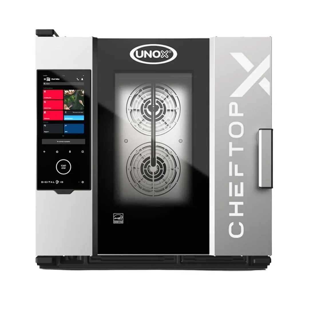 UNOX XADA-0611-EXRS Half Size 6 Pan Electric Combi Oven w/ Touchscreen, Right-to-Left Door, 208/240V
