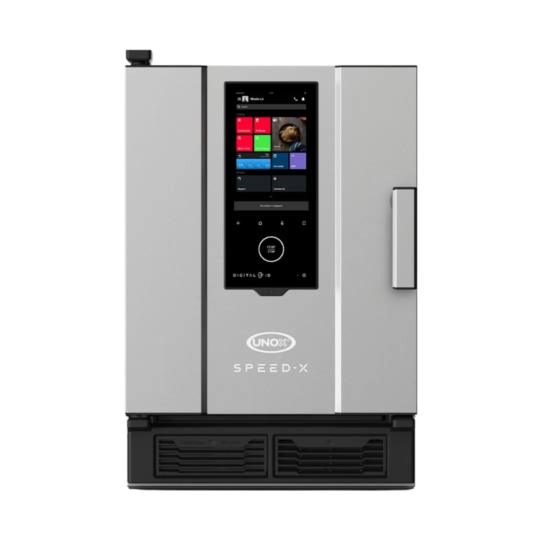 UNOX XAPA-0523-SXRS Electric Half Size 10 Pan Combi Oven w/ Programmable Controls, Steam Generator