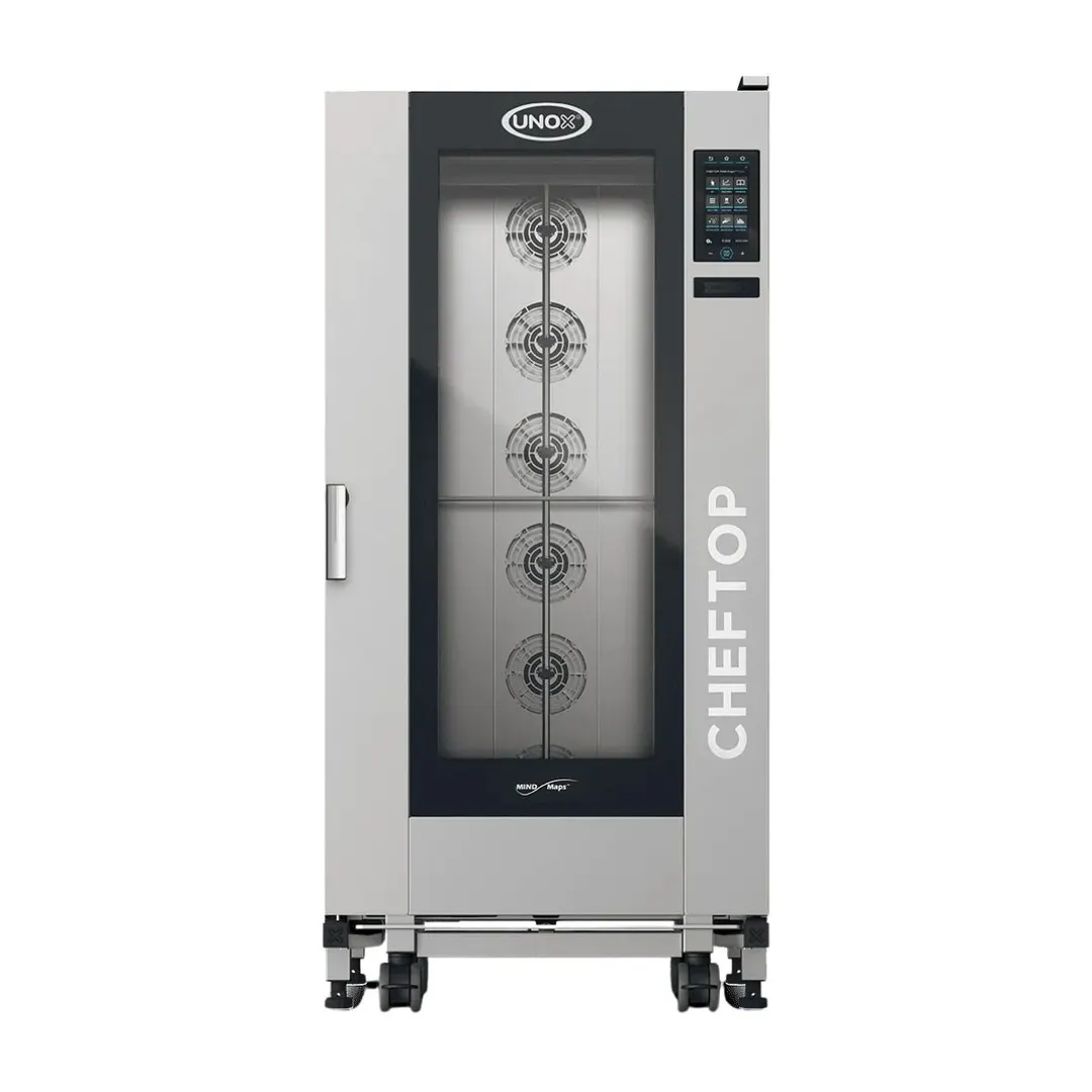 UNOX XAVL-2021-HPLS Full Size 20 Pan Electric Combi Steam Oven w/ MIND.Maps Touchscreen, Boiler, 208/240V