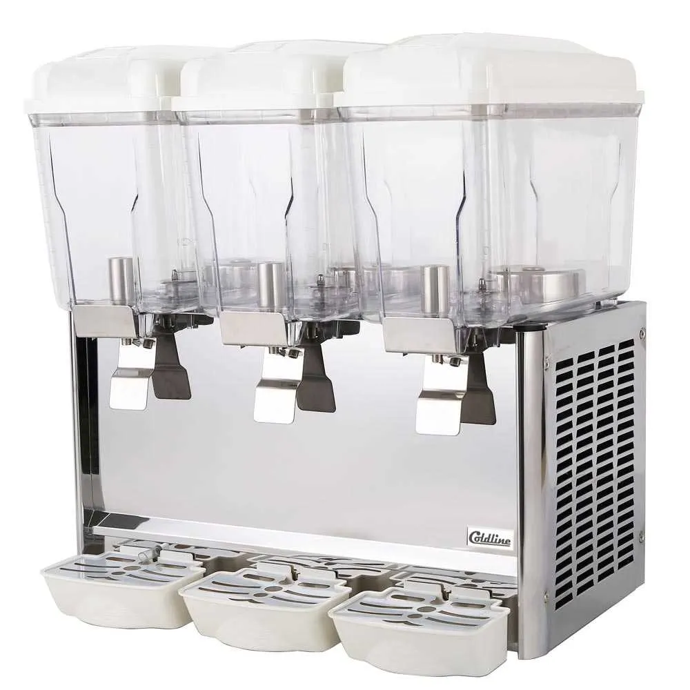 Coldline CBD-3 Beverage Dispenser with 3 Bowls / Paddle Type - 3.2 Gal (each) - 320W