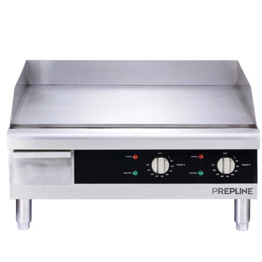 Prepline EGD24 10" Countertop Electric Griddle with Thermostatic Control