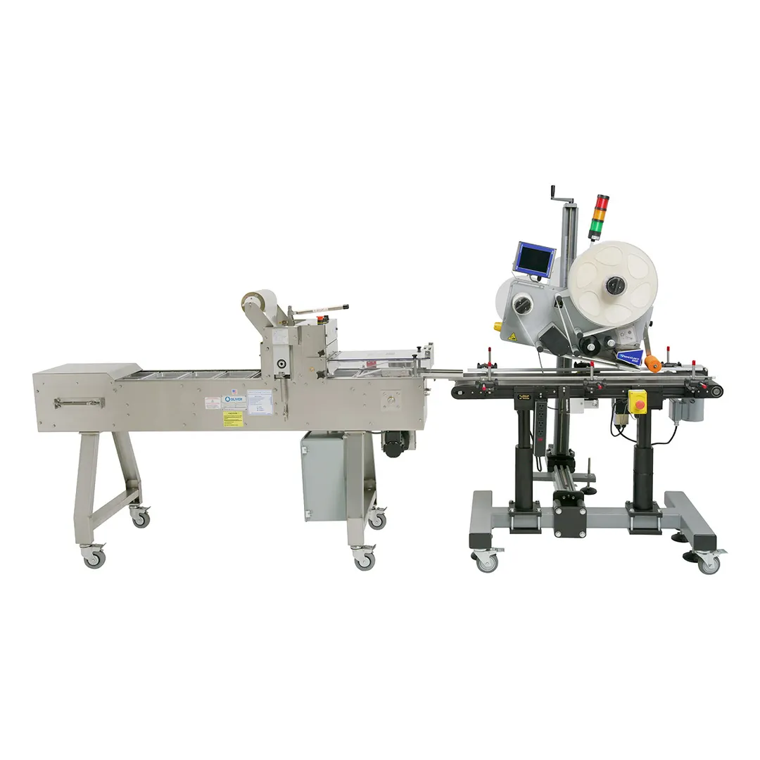 Oliver 1808 Speedseal MX Tray Lidder – 35 packs/min, 8-1/2"W x 10"L x 3-1/4"D, 9" roll, auto‑seal, 10A 200‑240V