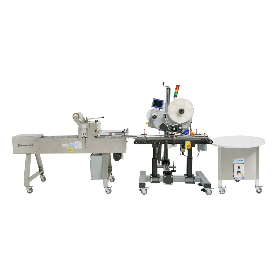 Oliver 1808 Speedseal MX Tray Lidder – 35 packs/min, 8-1/2"W x 10"L x 3-1/4"D, 9" roll, auto‑seal, 10A 200‑240V
