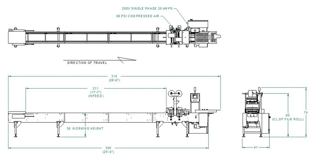 Oliver MX6 Speedseal Tray Lidder - 26'-6" 10.5"W x 12"L x 3.25"D Tray, 10" Roll, Dual Heat Seal, Stainless