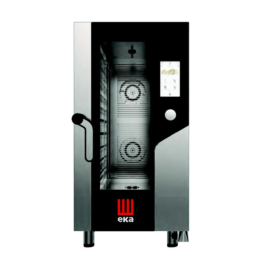 Tecnoeka MKFA 1011 CTS Full Size 10 Pan Electric Combi Oven w/ Touchscreen, WI-FI & USB, Steam Generator