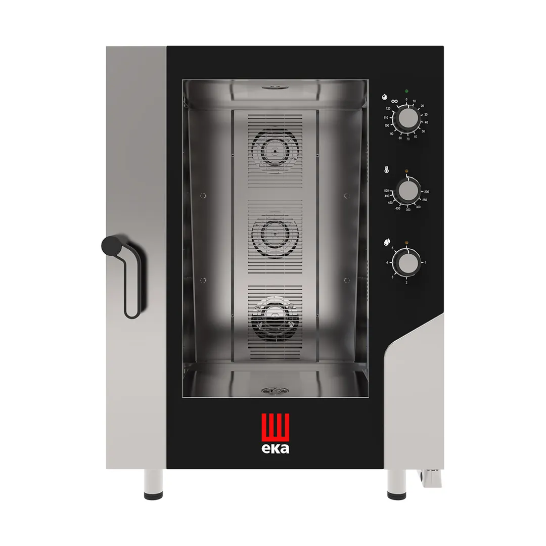 Tecnoeka MKFA 1064 S Full Size 10 Pan Electric Combi Oven w/ Electro-Mechanical Controls, Boilerless, 208/240V